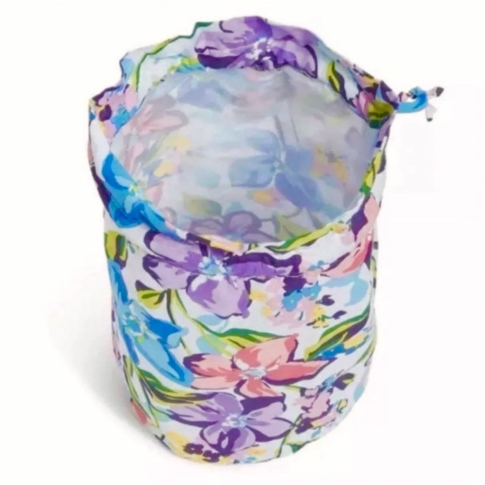 Vera Bradley Drawstring Plastic lined ditty cinch Bag - Picture 2 of 3